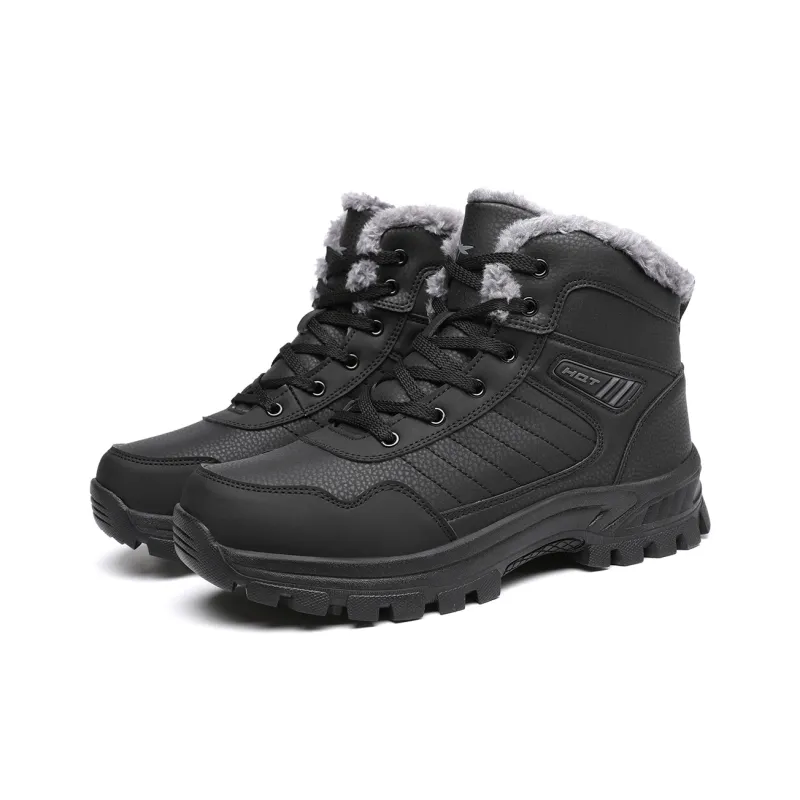 RED DRAGONFLY Snow Boots Men Black-1