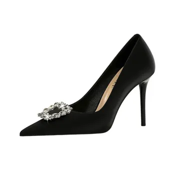 BIGTREE Slim Heel High Heels 10cm Women's