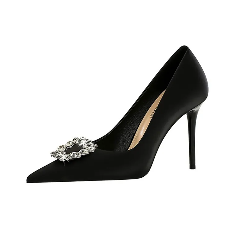 BIGTREE Slim Heel High Heels 10cm Women's-0