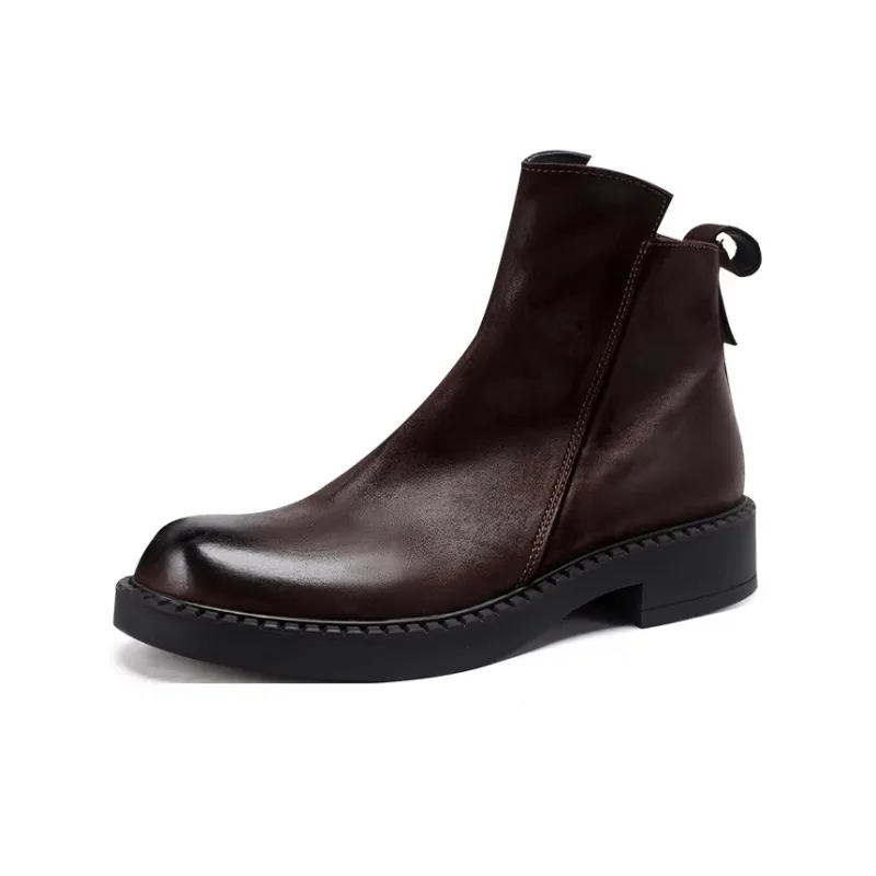 Voguhomme Ankle Boots Men Black-1
