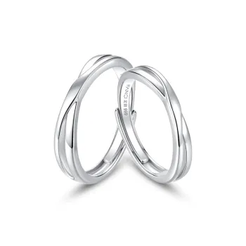 FANCI 999 Fine Silver Ring Pair Unisex