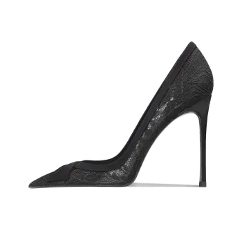 Ganxiaojie Slim Heel High Heels Women's Black