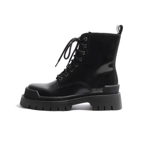 STEVE MADDEN Martin Boots Women's Black