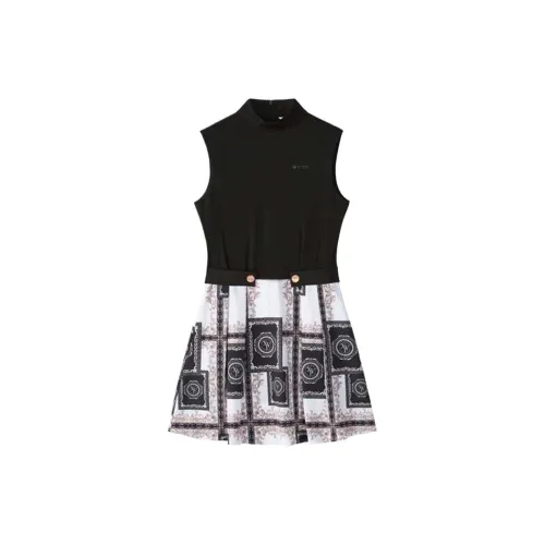 FILA Golf Series VERSAILLES COLLECTION Sleeveless Dress Women's Black