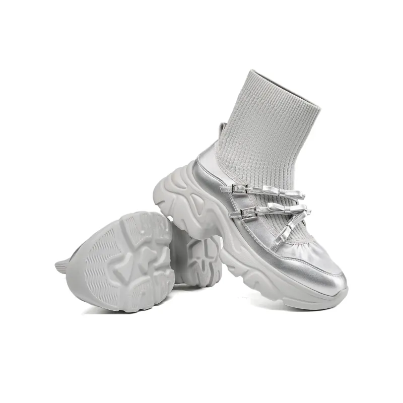 EBLAN Ankle Boots Women's Gray-2