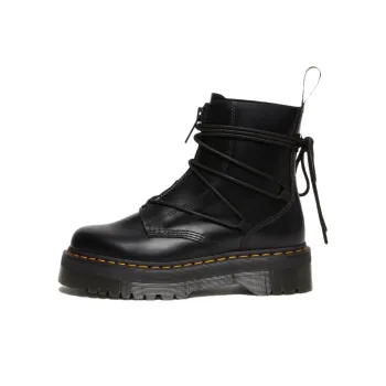 Dr.Martens Jarrick Ii Laced Leather Platform Boot Black Smooth Paris Women's