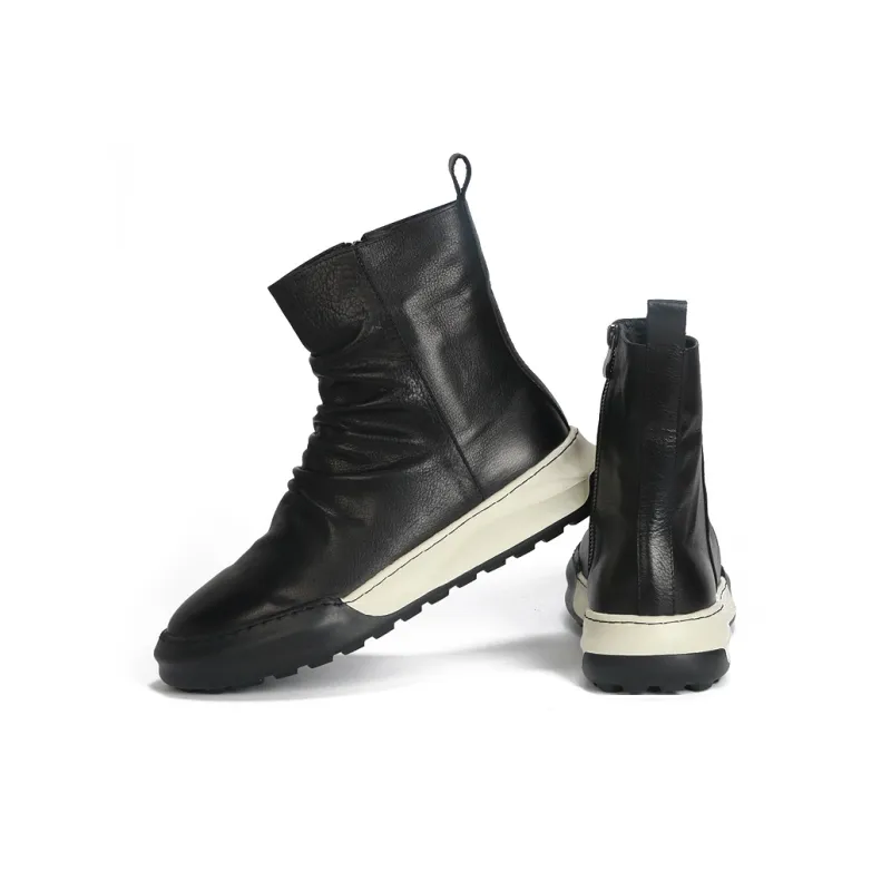 Thai Points Ankle Boots Men's Black-3
