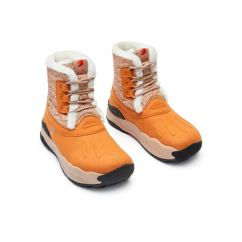 U.IN Plants & Flowers Snow Boots Women's Purple/Dark Gray/Orange-15
