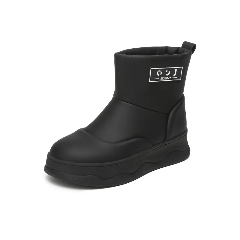 JOSINY Snow Boots Women's White/Black-1