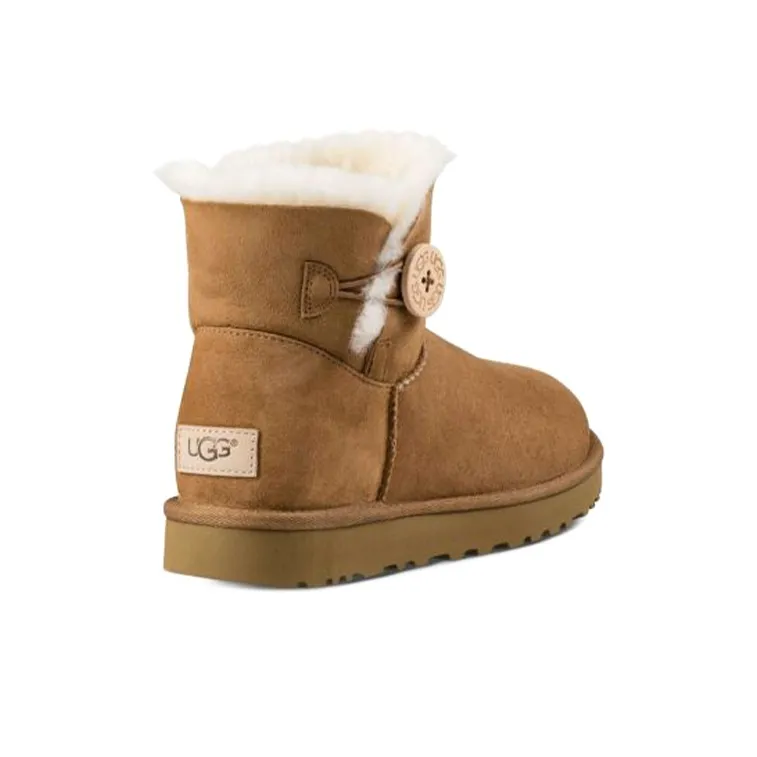 UGG Mini Bailey Button Ii Chestnut Women's-3