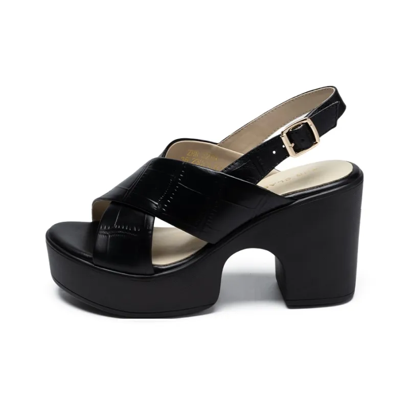 ZHR Chunky Heel High Heels 9cm Women's-8