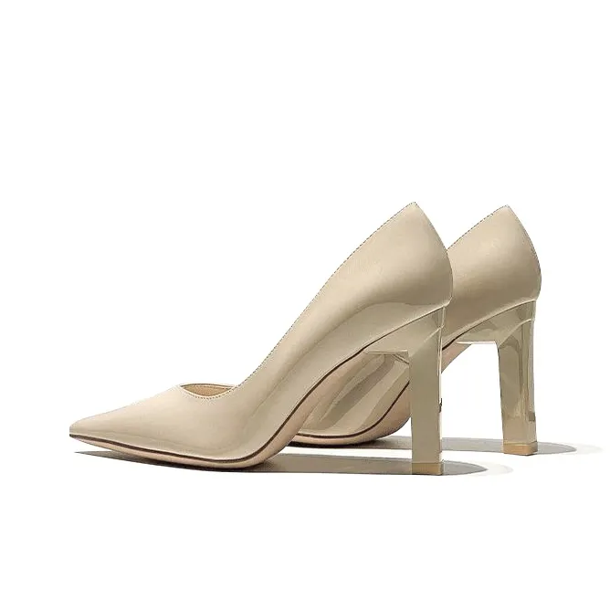 BANWEIDIYA Chunky Heel High Heels 9cm Women's-3