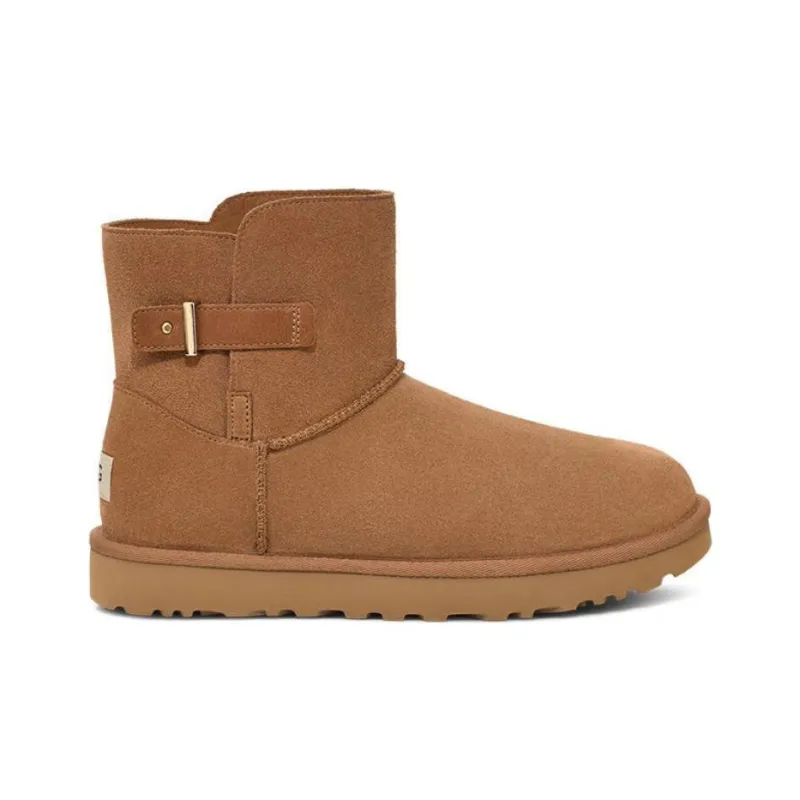 UGG Short Snow Boots Unisex Chestnut-1