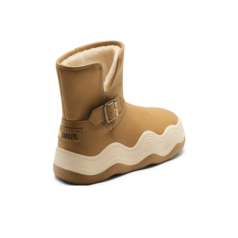 SMILEY Snow Boots Women's Yellow-3