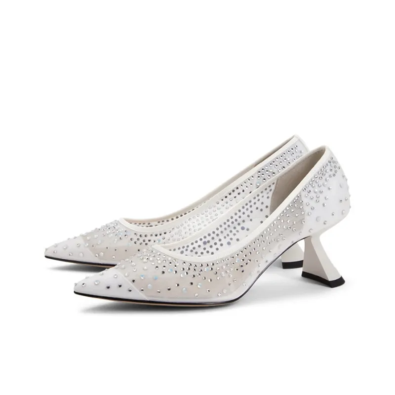 CHARLES&KEITH Wedding High Heels Women's White-1