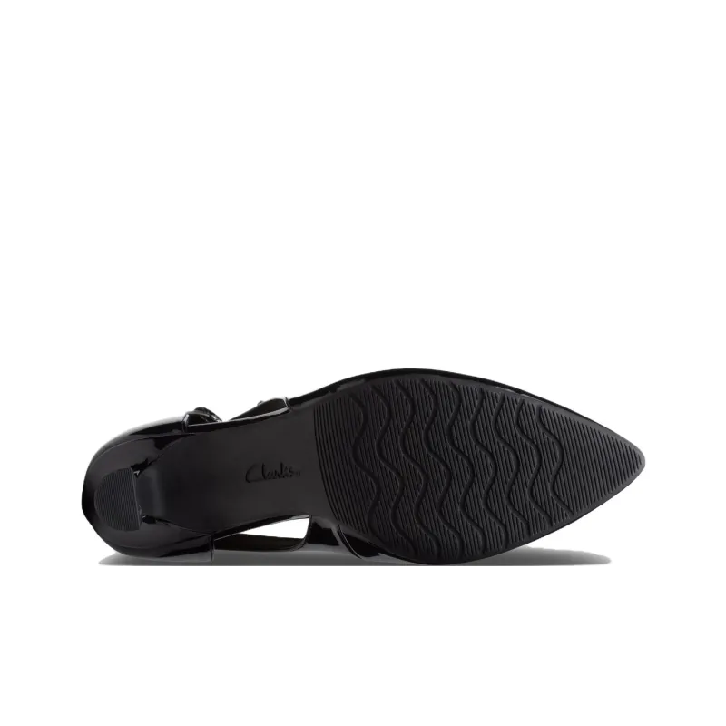 Clarks Slim Heel High Heels 7cm Women's Black-5