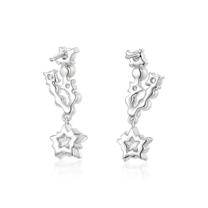 KADER 925 Sterling Silver Earrings Women's Silver-1