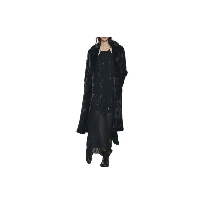 ZARA ZW Series Coats Women's Black-4
