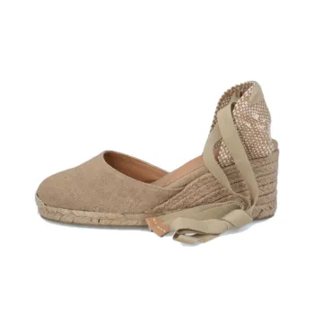 Castañer Wedge Heel High Heels Women's Sand