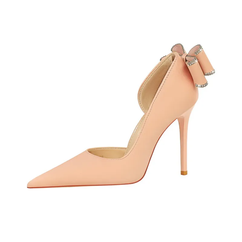 QITUMAUL Slim Heel High Heels 10.5cm Women's-10