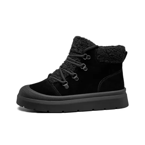 YEARCON 2024 Winter New Arrival Platform Versatile Snow Boots Fleece Lined Warm Cotton Boots For Men