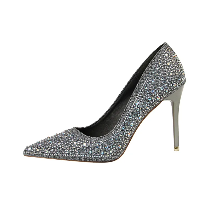 QITUMAUL Slim Heel High Heels Women's-16
