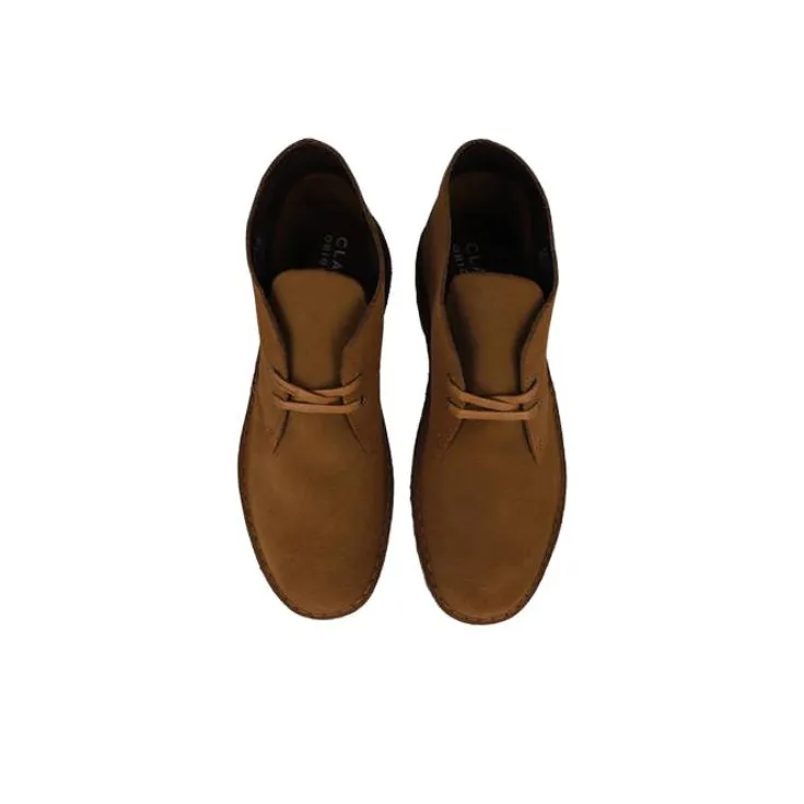 Clarks Round Toe Lace Up Desert Boots-2