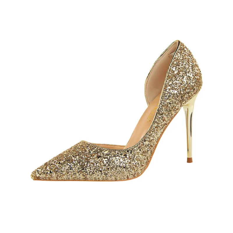QITUMAUL Slim Heel High Heels 9.5 Women's-8