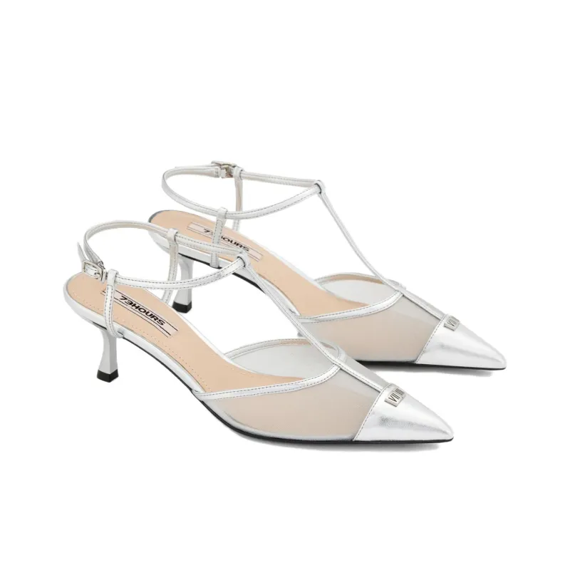 73Hours Skirt Hem Style High Heels Women's-12