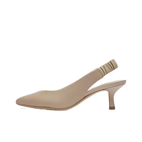 Clarks Slim Heel High Heels 5.5cm Women's Light Pink
