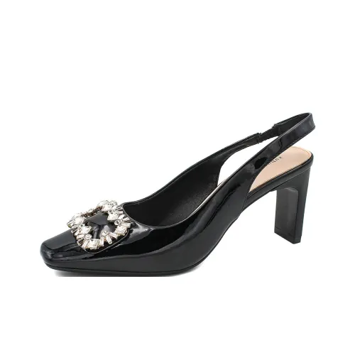 Zubumei Chunky Heel High Heels 7.5cm Women's