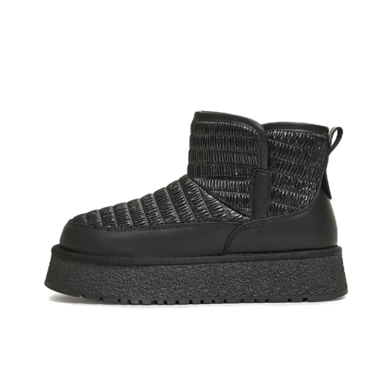 TATA Snow Boots Women's Ecru, Black, Silver-5