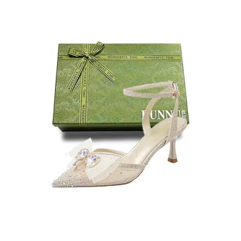 Dunnu Slim Heel High Heels 6.5cm Gold