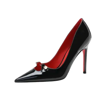 RoseDoris Slim Heel High Heels Women's Black