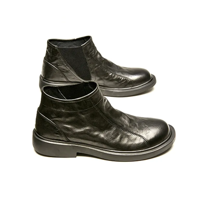 LEYGMENLG Ankle Boots Men's Black-4
