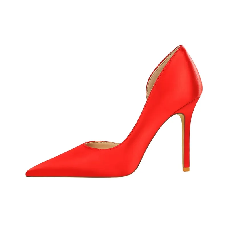 QITUMAUL Slim Heel High Heels Women's-15