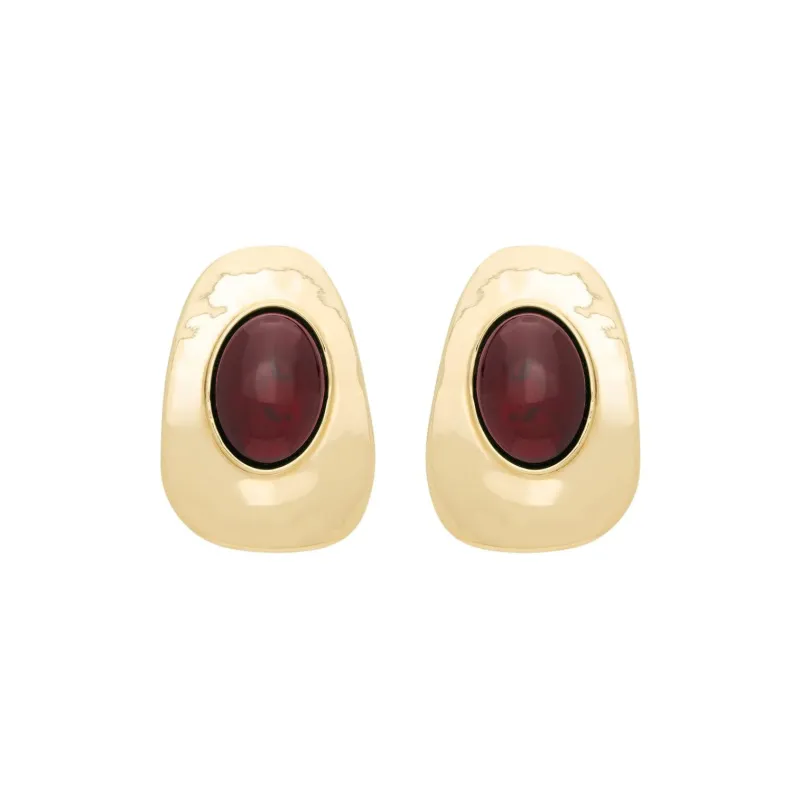 SAINT LAURENT Resin, Metal Earrings Unisex Red-0