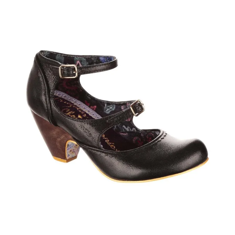 IRREGULAR CHOICE Keep It Classy Chunky Heel High Heels 6.5cm Women's Black-2