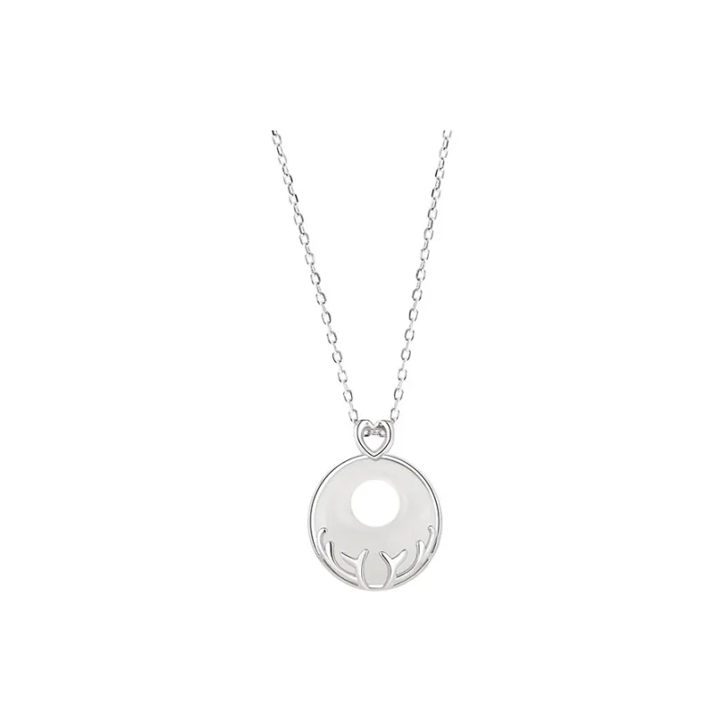 Long Fu Chalcedony Necklaces Women's-0