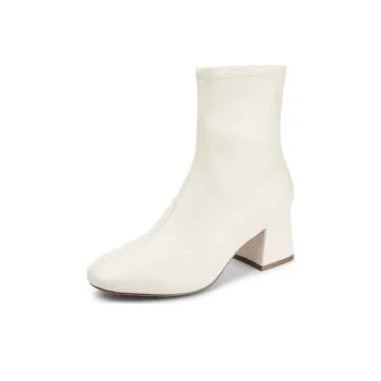 TOOMANYSHOES Mocha Poet Ankle Boots 6cm Women's