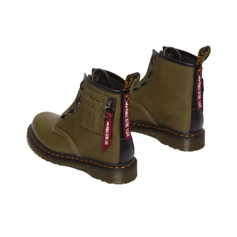 Dr. Martens X Alpha Industries 1460 Ben Boot 'Olive Black'-4