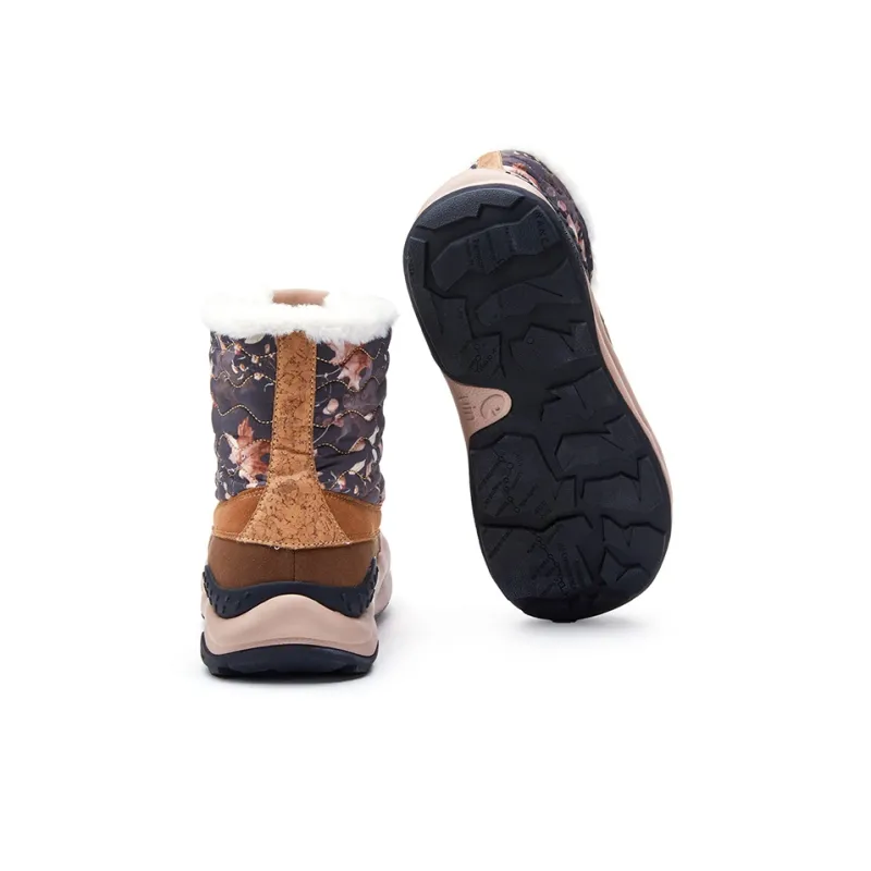 U.IN Plants & Flowers Snow Boots Women's Purple/Dark Gray/Orange-13