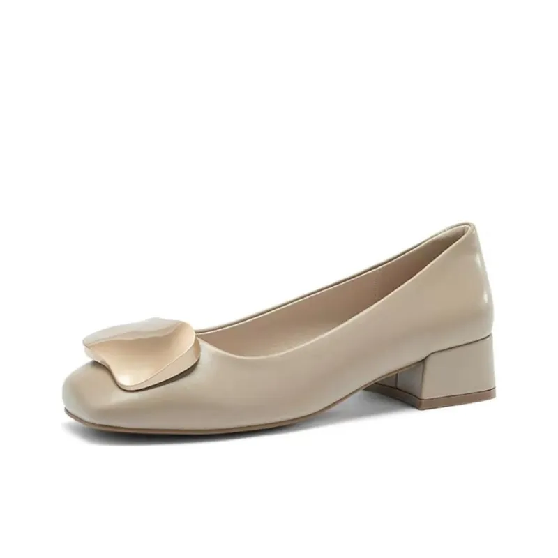 DAPHNE High Heels Women's White/Apricot-3
