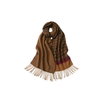 H YXIANG Cashmere Wool Knit Scarves Women's