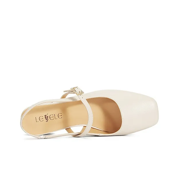 LESELE Chunky Heel High Heels 4.5cm Women's-3