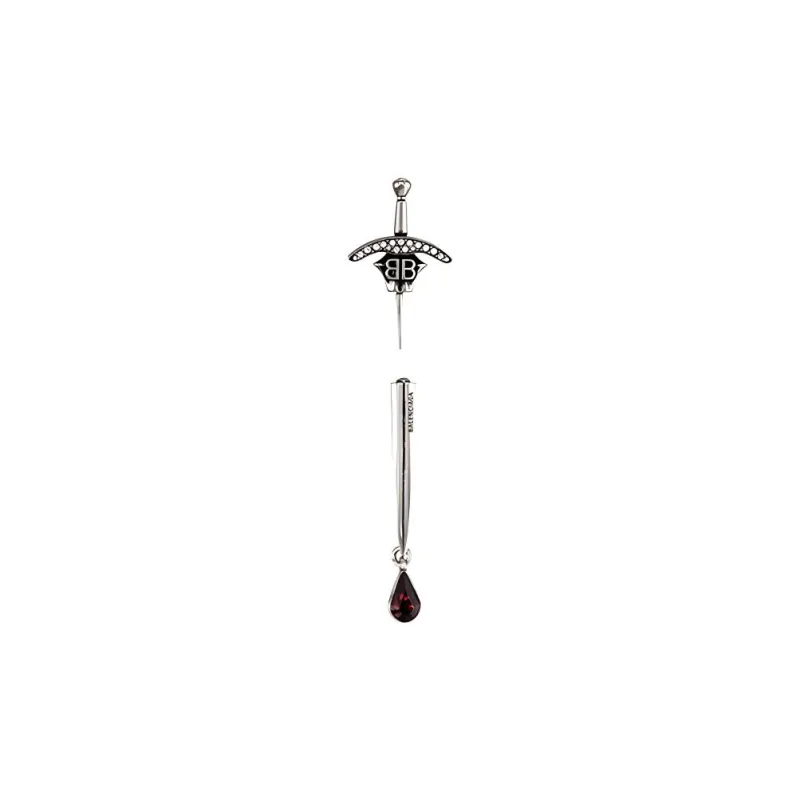 Balenciaga Brass Earrings Men's-0