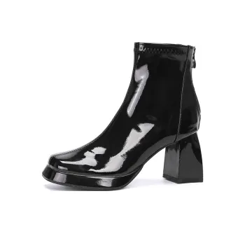 Zubumei Ankle Boots 7CM Women's Black