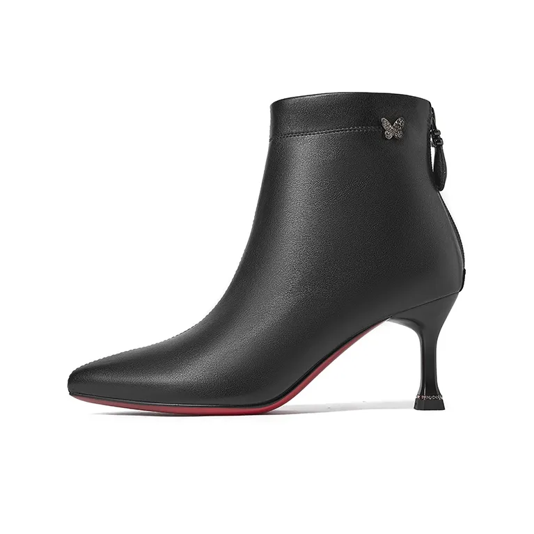 JOSINY Ankle Boots Women's Black/Ecru-1
