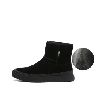 GZZ Warm Short Snow Boots 3cm Men's Black