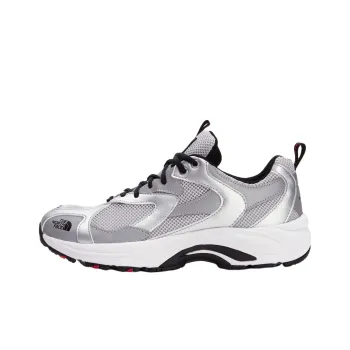 THE NORTH FACE SINGLE TRACK Anti Slip Wear Resistant Low Top Casual Shoes Men's Silver Gray